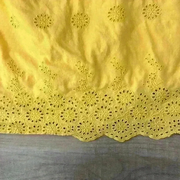 Peek…SGT.Fletcher 100% cotton yellow embroidered dress size Large(8) - Picture 3 of 5